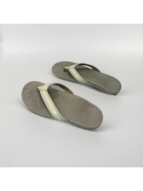 Vionic Shona Women’s Supportive White Flip Flops Size 8 Thong Sandal